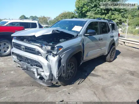 2026 Toyota 4Runner Sr5 VIN JTEVA5AR3T5012188 фото 2