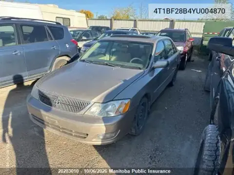 2000 Toyota Avalon Xls VIN 4T1BF28B4YU004870 фото 2