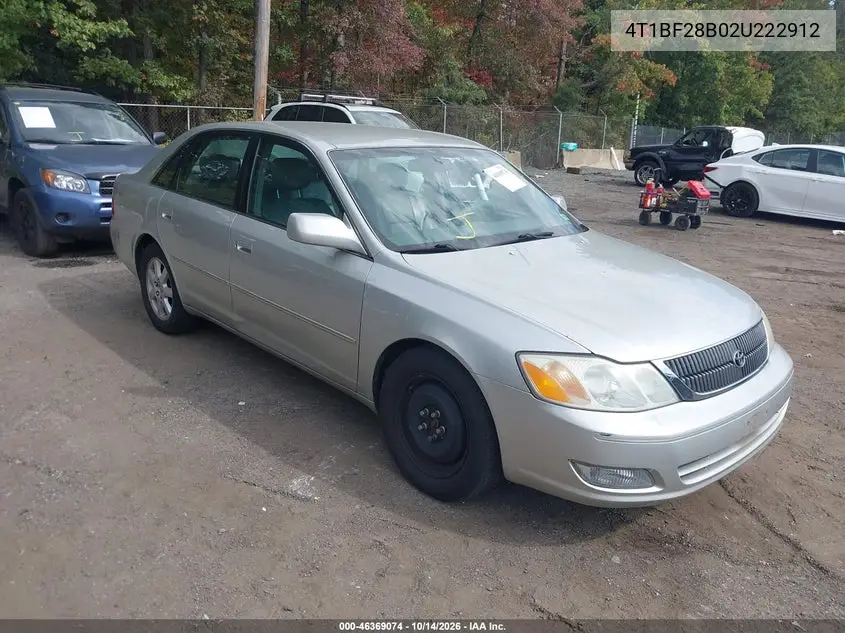4T1BF28B02U222912 Toyota Avalon 2002 — повреждение Естественный износ, фото до ремонта