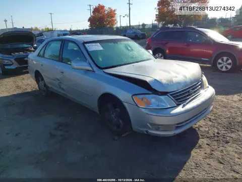 4T1BF28B13U274342 — 2003 Toyota Avalon, Передняя часть, фото до ремонта