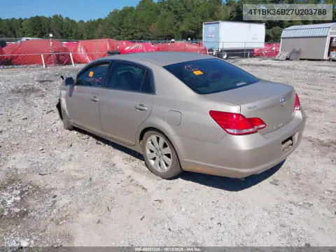 4T1BK36B27U203788 — 2007 Toyota Avalon, фото 3 с аукциона IAAI, Биологическая опасность