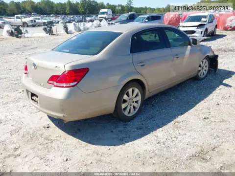 4T1BK36B27U203788 — 2007 Toyota Avalon, фото 4 с аукциона IAAI, Биологическая опасность