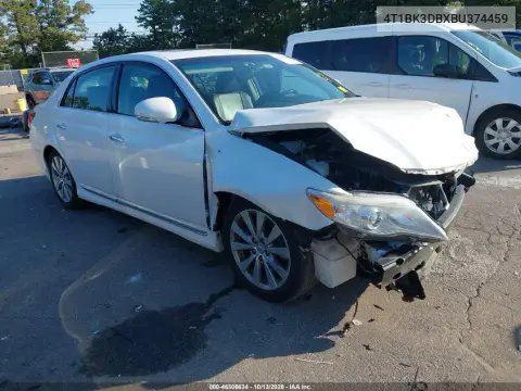 2011 Toyota Avalon Limited VIN 4T1BK3DBXBU374459 фото 2