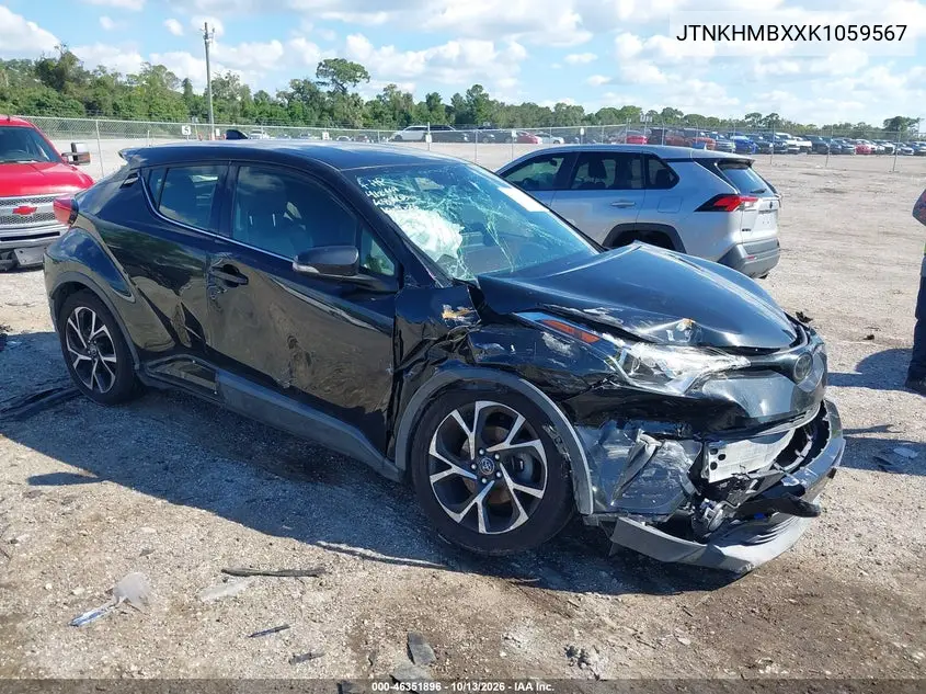 JTNKHMBXXK1059567 — 2019 Toyota C-HR, фото 2 с аукциона IAAI, Передняя часть