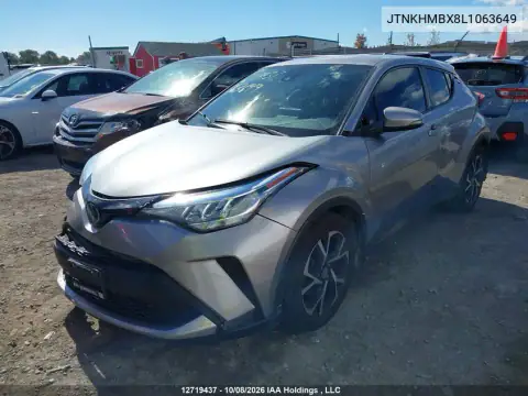 JTNKHMBX8L1063649 — 2020 Toyota C-HR, фото 3 с аукциона IAAI 20.10.2026, Передняя часть