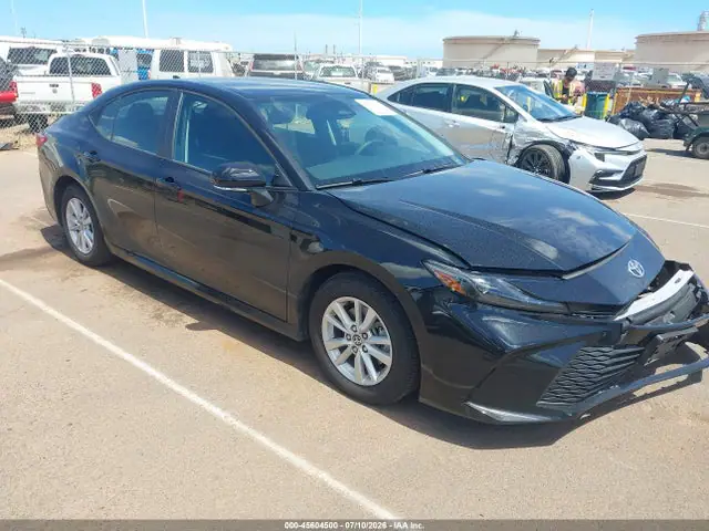 4T1DAACK6SU609716 — 2025 Toyota Camry LE, Передняя часть (Front End), фото до ремонта