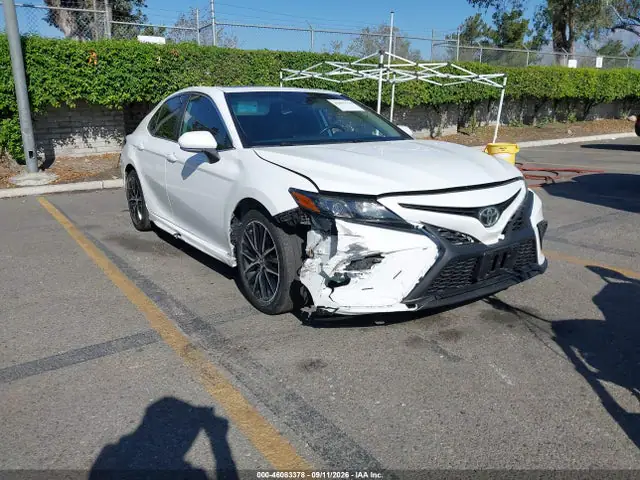4T1T11AK3MU533843 — 2021 Toyota Camry SE, Задняя часть слева (Left Rear), фото до ремонта