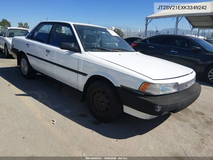 1989 Toyota Camry Dlx VIN JT2SV21EXK3349242 фото 2
