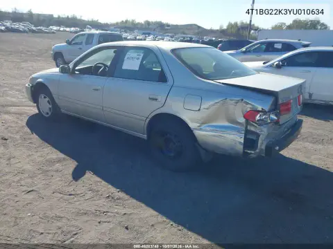 2000 Toyota Camry Ce VIN 4T1BG22K3YU010634 фото 4