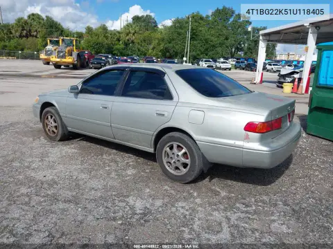 2001 Toyota Camry Ce VIN 4T1BG22K51U118405 фото 4