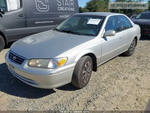 2001 Toyota Camry Le VIN 4T1BG22K61U848646 фото 3