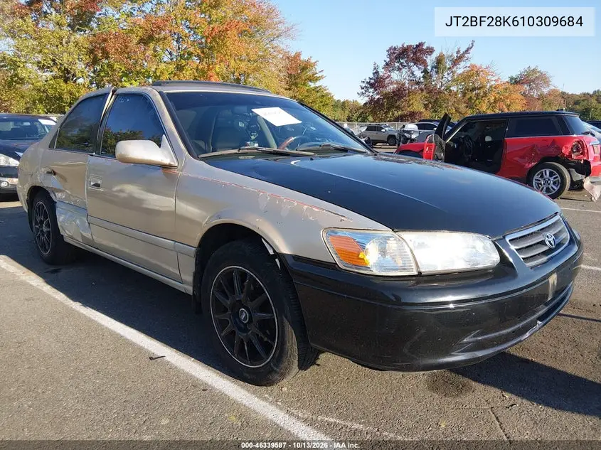 2001 Toyota Camry Le V6 VIN JT2BF28K610309684 фото 2