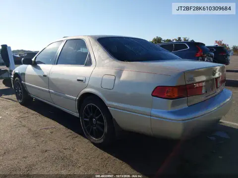 2001 Toyota Camry Le V6 VIN JT2BF28K610309684 фото 4