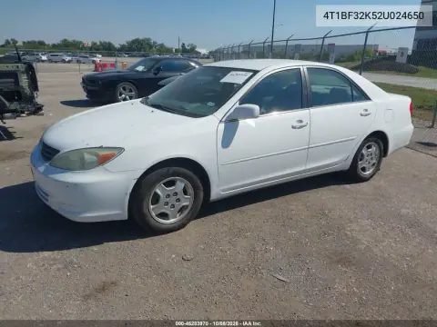 2002 Toyota Camry Le V6 VIN 4T1BF32K52U024650 фото 3