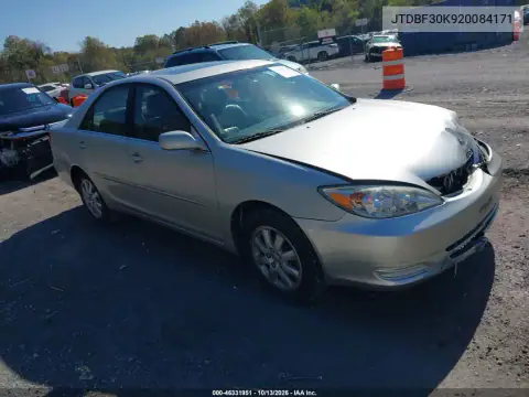 JTDBF30K920084171 — 2002 Toyota Camry, Передняя часть, фото до ремонта