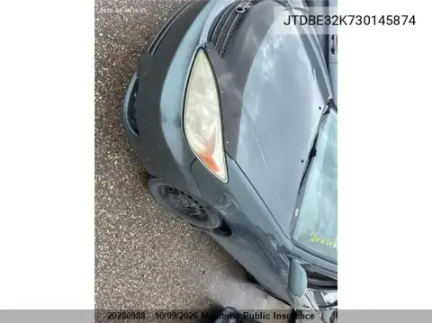 2003 Toyota Camry Le VIN JTDBE32K730145874 фото 2