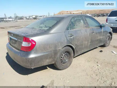 2003 Toyota Camry Le VIN JTDBE32K730157622 фото 4