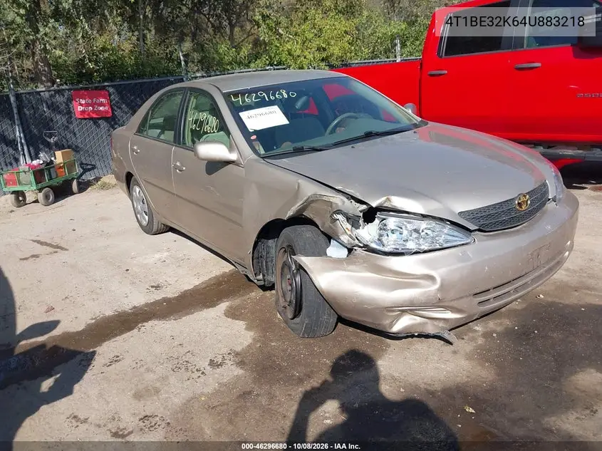 2004 Toyota Camry Le VIN 4T1BE32K64U883218 фото 2