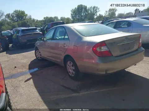2004 Toyota Camry Le VIN 4T1BE32K64U883218 фото 4