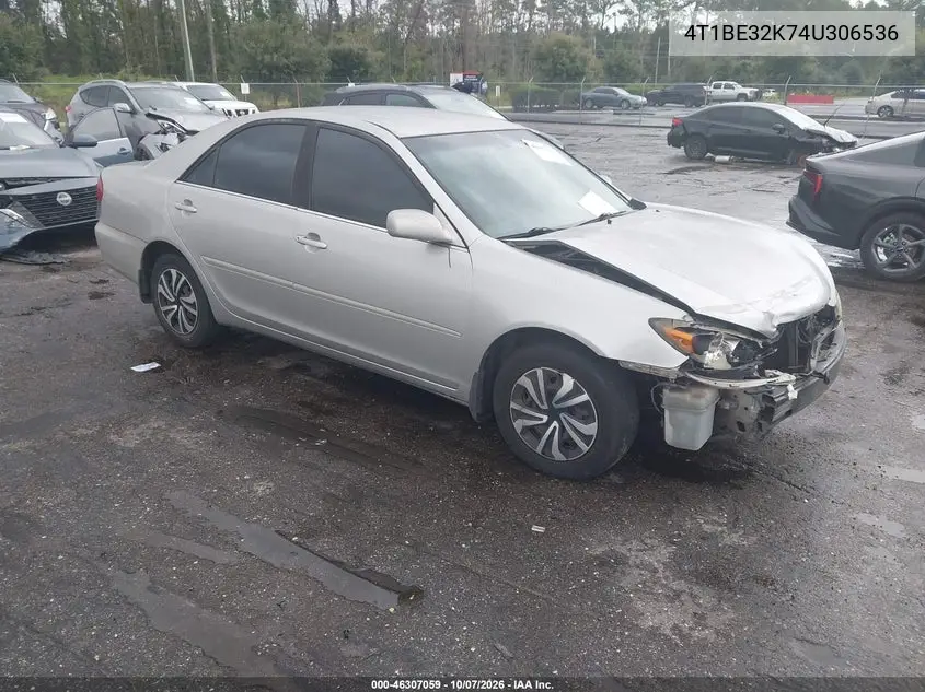 2004 Toyota Camry Le VIN 4T1BE32K74U306536 фото 2