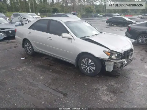 2004 Toyota Camry Le VIN 4T1BE32K74U306536 фото 2