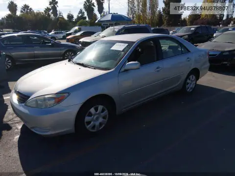 2004 Toyota Camry Le VIN 4T1BE32K94U378807 фото 3