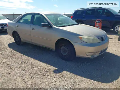 2005 Toyota Camry Std VIN 4T1BE32K05U007116 фото 2