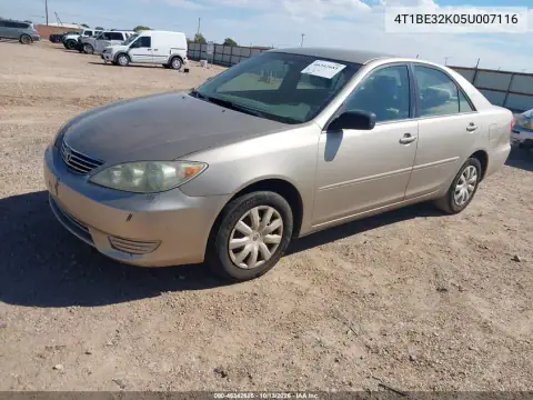 2005 Toyota Camry Std VIN 4T1BE32K05U007116 фото 3