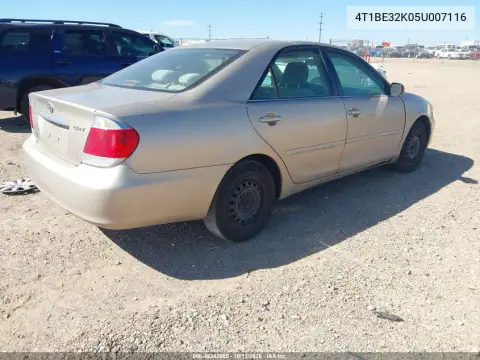 2005 Toyota Camry Std VIN 4T1BE32K05U007116 фото 5