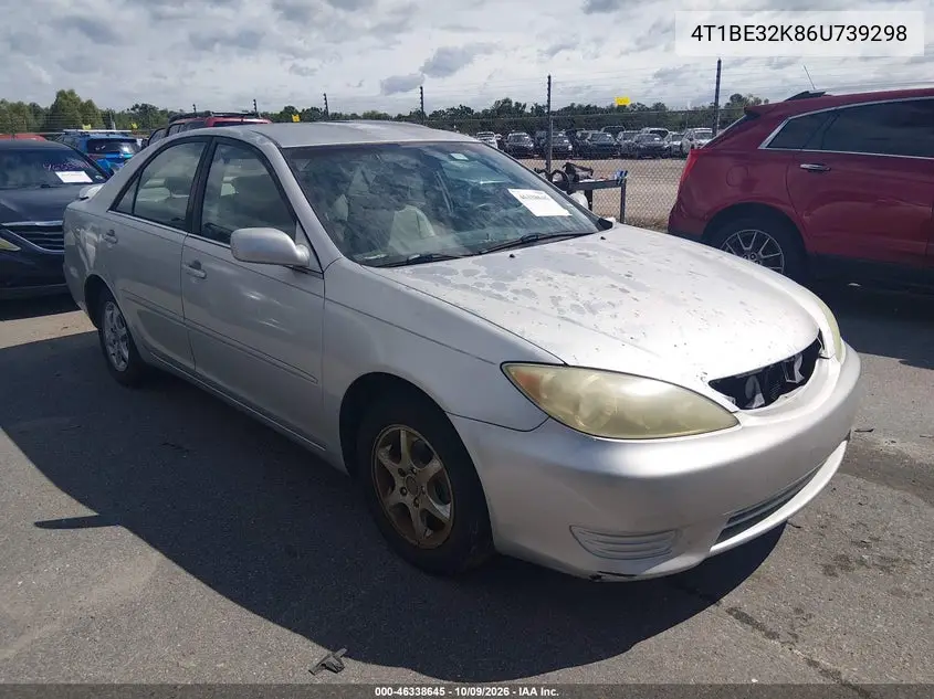 2006 Toyota Camry Le VIN 4T1BE32K86U739298 фото 2
