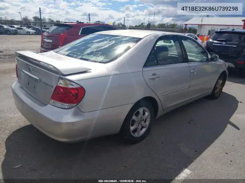2006 Toyota Camry Le VIN 4T1BE32K86U739298 фото 5