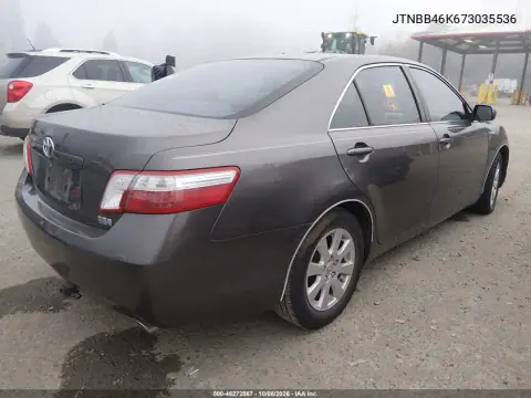 2007 Toyota Camry Hybrid VIN JTNBB46K673035536 фото 4