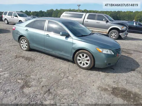 2007 Toyota Camry Xle V6 VIN 4T1BK46K07U514819 фото 2