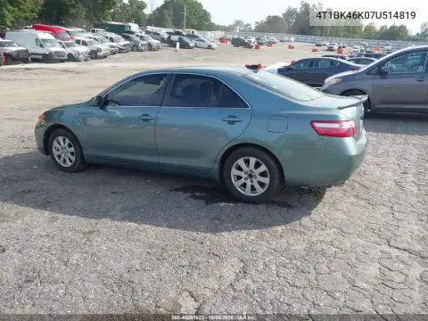 2007 Toyota Camry Xle V6 VIN 4T1BK46K07U514819 фото 4