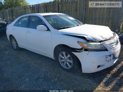 2007 Toyota Camry Le VIN 4T1BE46K17U536772 фото 2
