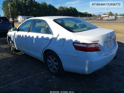 2007 Toyota Camry Le VIN 4T1BE46K17U536772 фото 4