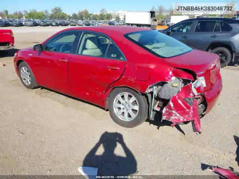 2008 Toyota Camry Hybrid VIN JTNBB46K383048732 фото 4