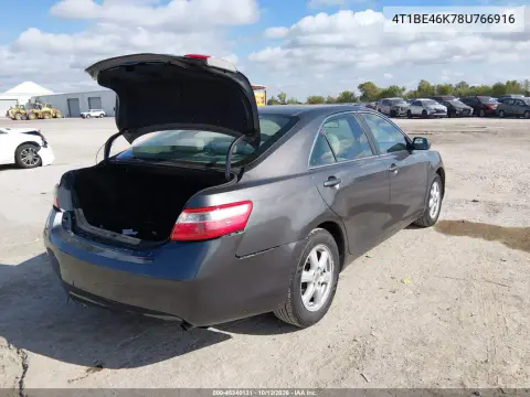 2008 Toyota Camry Le VIN 4T1BE46K78U766916 фото 5