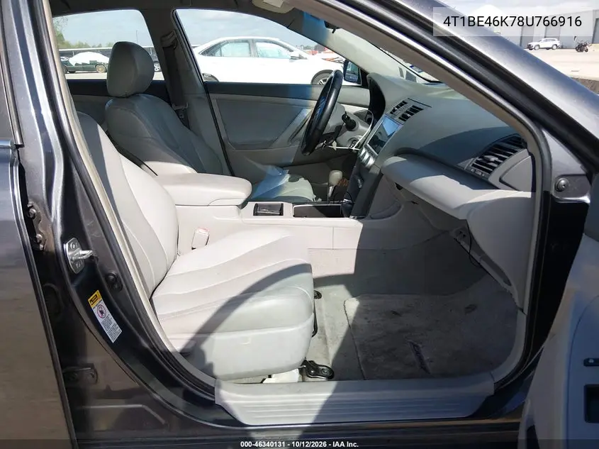 2008 Toyota Camry Le VIN 4T1BE46K78U766916 фото 6