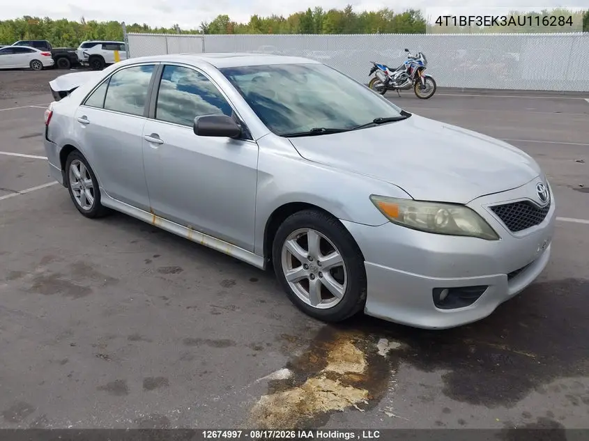2010 Toyota Camry VIN 4T1BF3EK3AU116284 фото 2