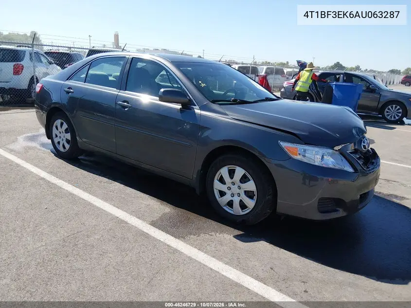 2010 Toyota Camry Le VIN 4T1BF3EK6AU063287 фото 1
