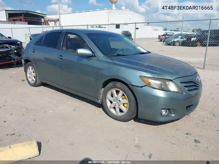 2010 Toyota Camry Xle VIN 4T4BF3EK0AR016665 фото 1