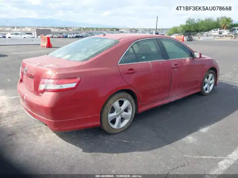 2010 Toyota Camry Se VIN 4T1BF3EK5AU078668 фото 4