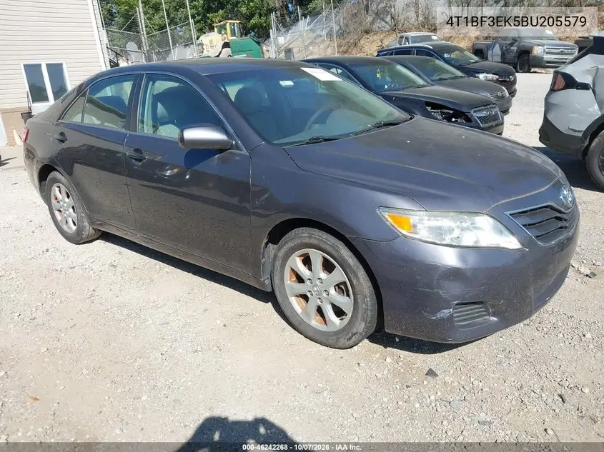 2011 Toyota Camry Le VIN 4T1BF3EK5BU205579 фото 2