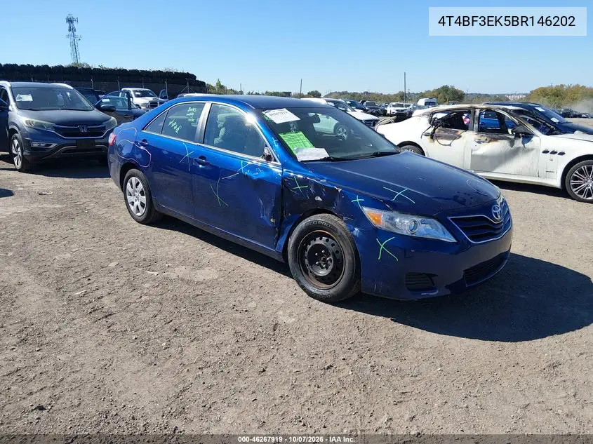 2011 Toyota Camry Le VIN 4T4BF3EK5BR146202 фото 2