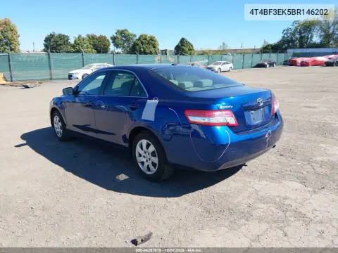 2011 Toyota Camry Le VIN 4T4BF3EK5BR146202 фото 4