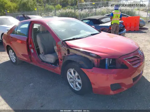 4T4BF3EK8BR151863 — 2011 Toyota Camry, Правая сторона, фото до ремонта
