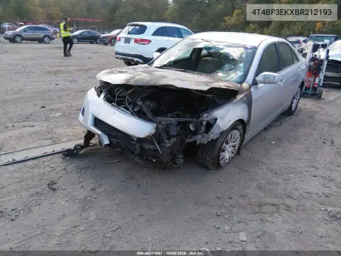 2011 Toyota Camry Le VIN 4T4BF3EKXBR212193 фото 2