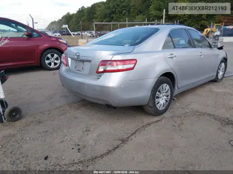 2011 Toyota Camry Le VIN 4T4BF3EKXBR212193 фото 4