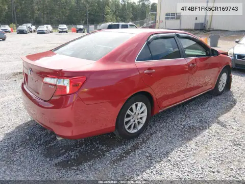 2012 Toyota Camry Le VIN 4T4BF1FK5CR169743 фото 5